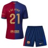 Maglia ufficiale Barcellona F. De Jong 21 Casa 2024-25 per Bambino